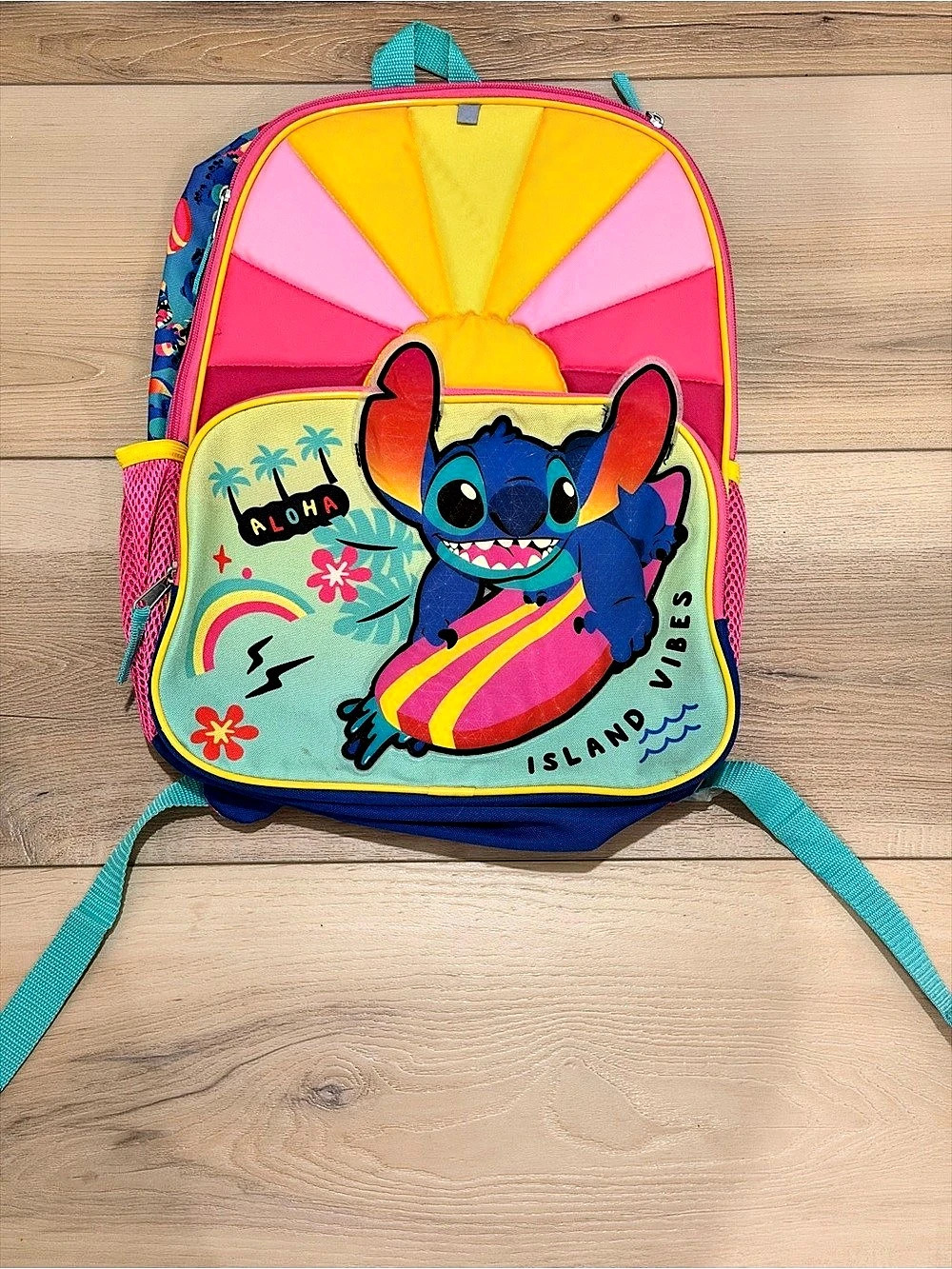 Disney Lilo & Stitch Island Vibes Kids Backpack Aloha Surf School Bag